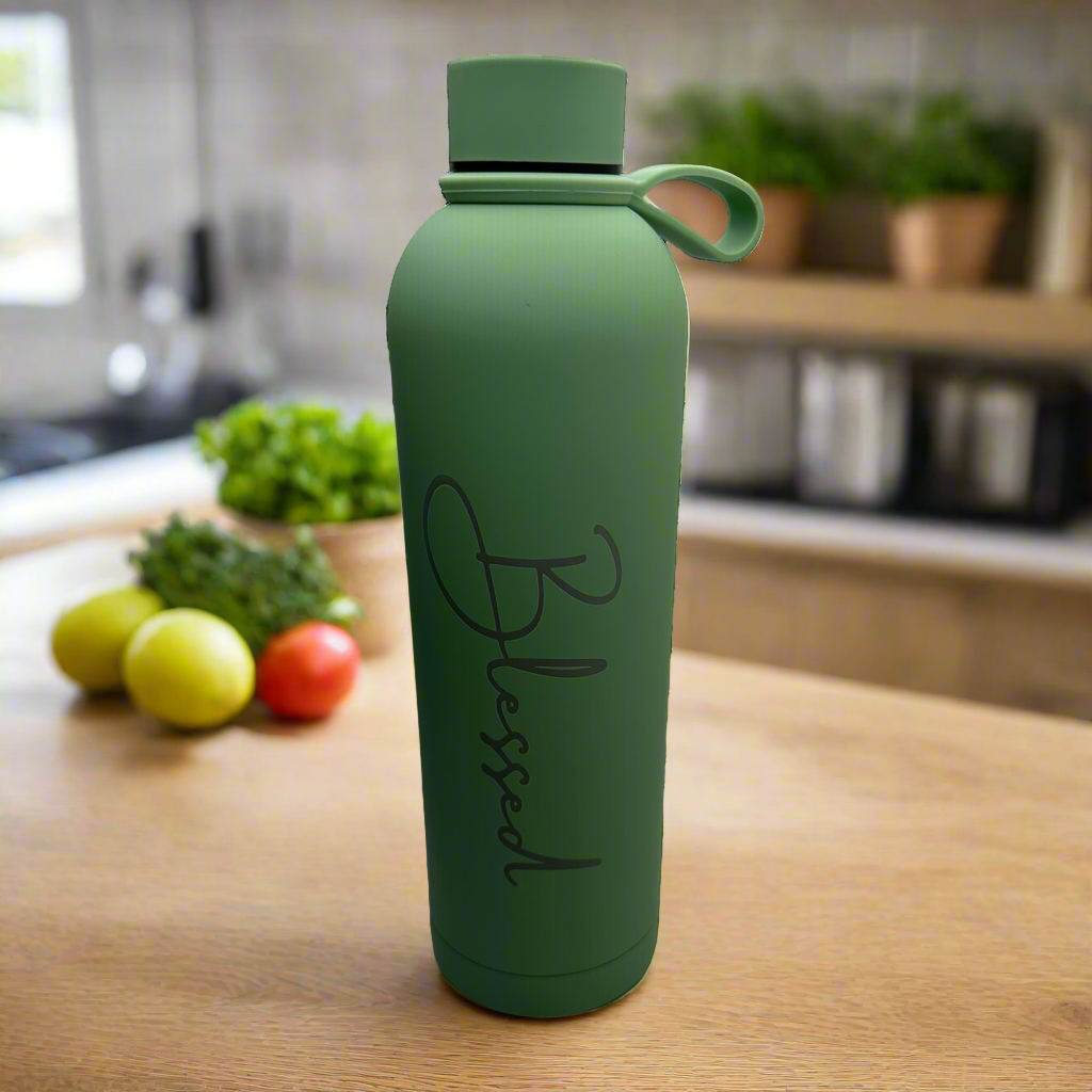 Blessed Thermos Bottle - Turquoise