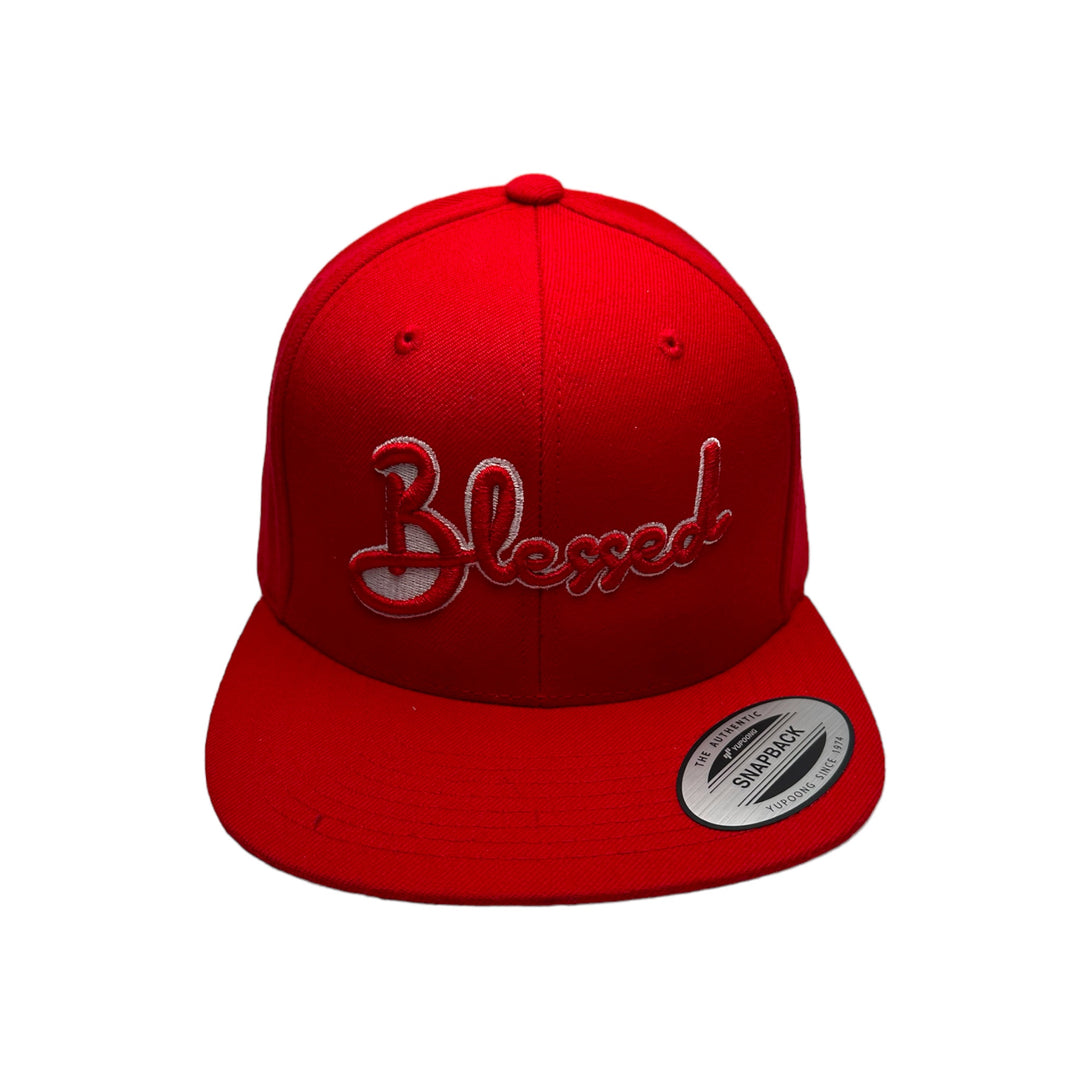 Blessed Snapback Cap - Red