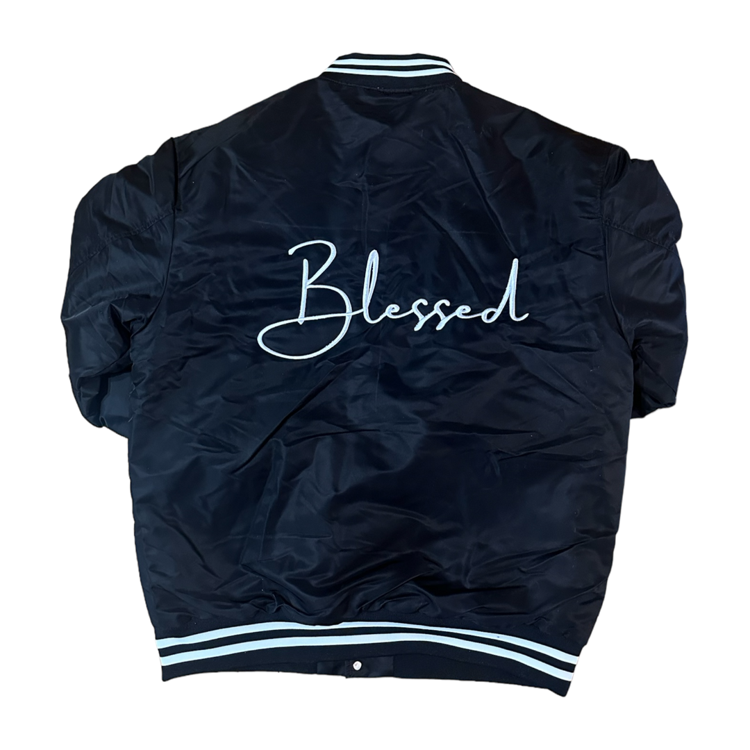 Bomber Jacket - BLESSED - Black