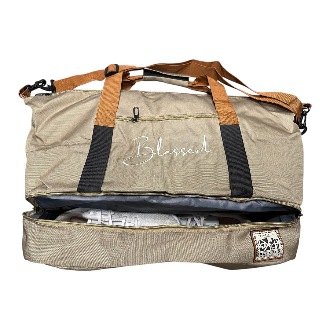 Blessed Lightweight Gym Bag - Tan