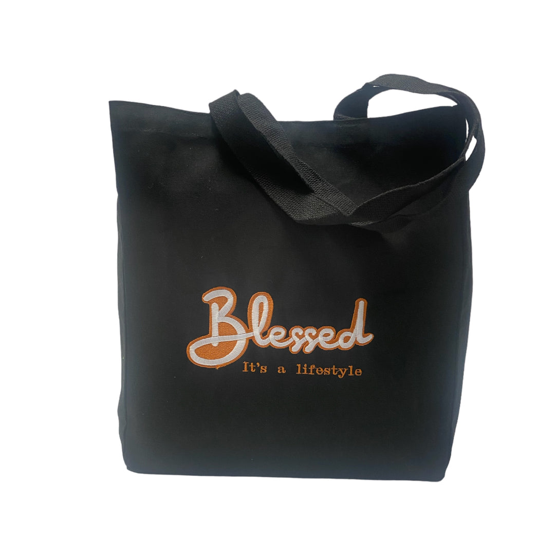 Black Blessed Tote bag